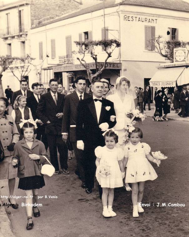 Mariage d'Yvette Sintés et Jean Claude Foulon 1955
