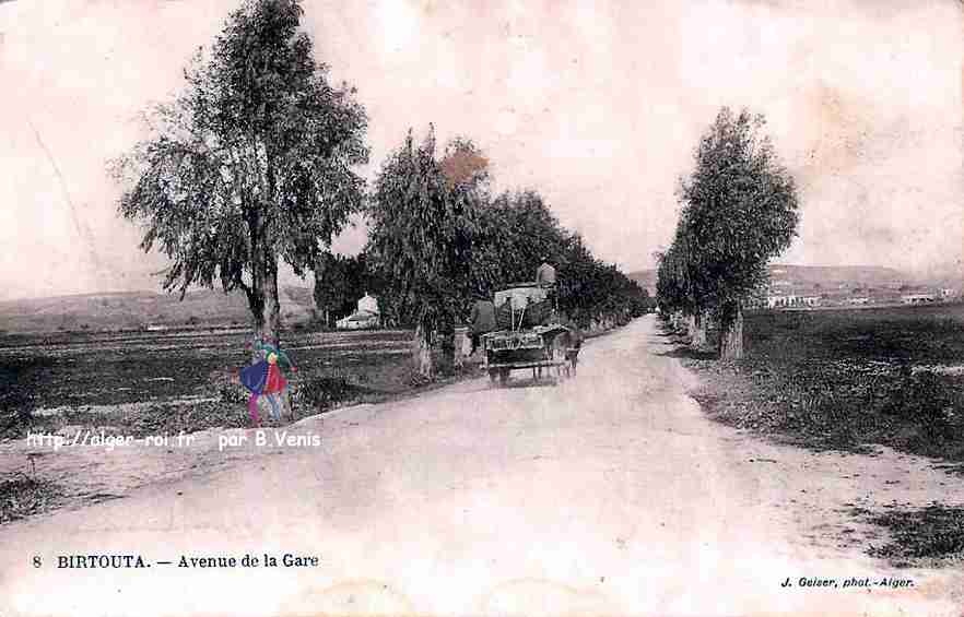 Birtouta, algérie,avenue de la gare