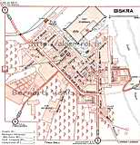 Plan de la ville,biskra