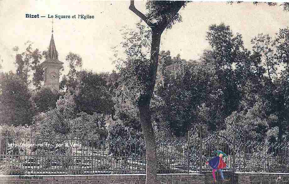 bizot,le square et l'eglise