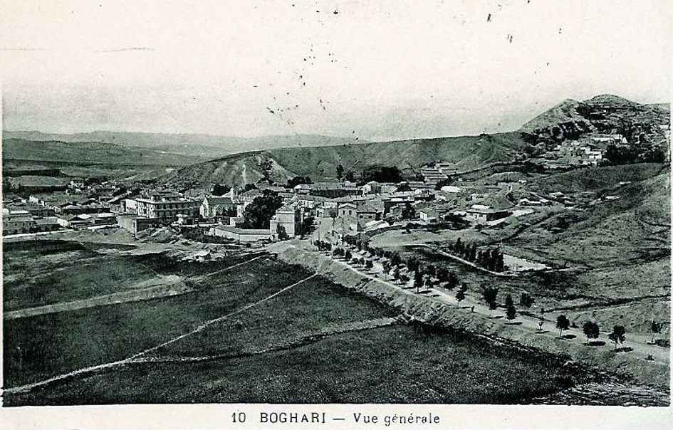 boghari,vue generale, route d'acces