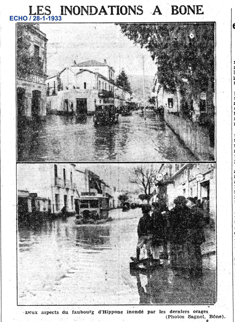 Inondations à Bône