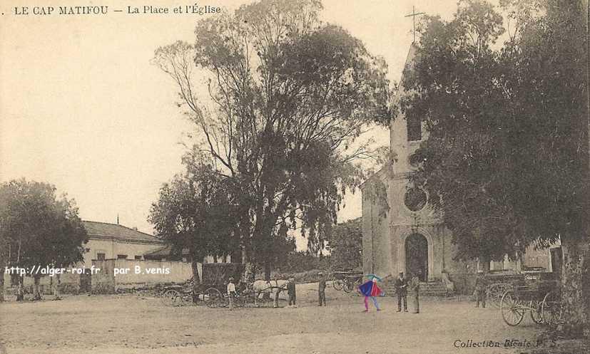 Cap-Matifou,eglise et place