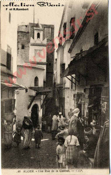 -Alger, la casbah :une rue