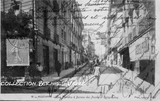 rue Blandan et bureau des postes et télégraphes