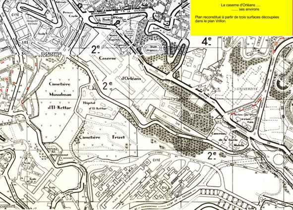 Caserne d'Orléans et environs.