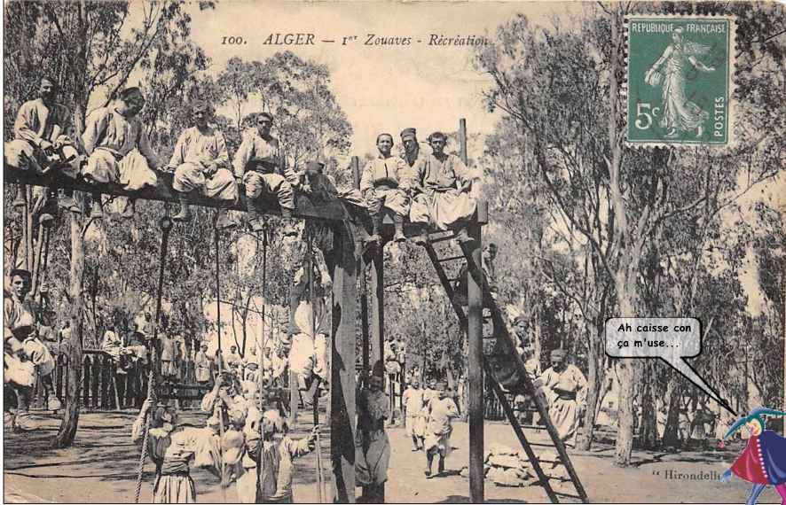 1ers Zouaves, la récréation.
