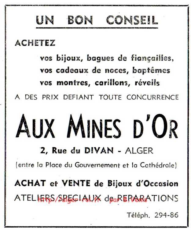 AUX MINES D'OR,rue du divan