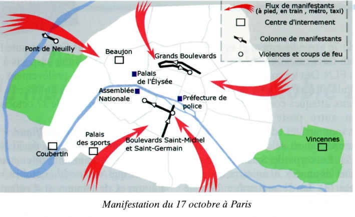 Manifestation du 17 octobre à Paris