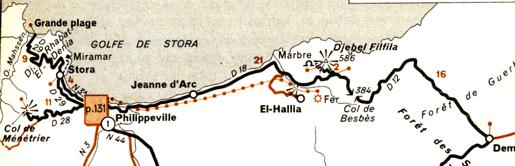 Extrait de Guides verts Michelin, 1958, collection B.Venis