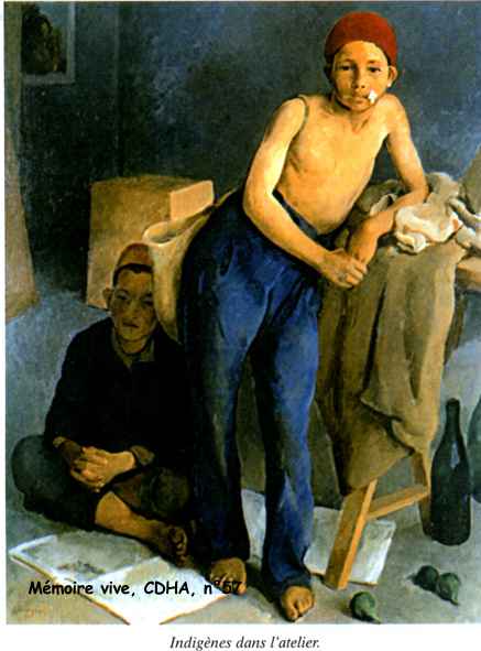 Indigènes dans l'atelier 