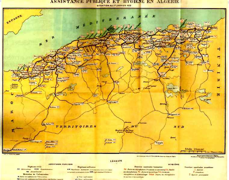 Carte assistance et hygiène en 1922.