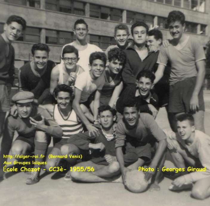 Cours complémentaire 3, 1955-1956 aux Groupes Laïques