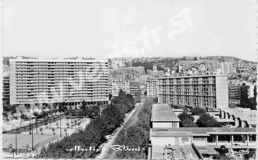 boulevard Charles Lutaud et le lycée technique du Champ de Manoeuvres