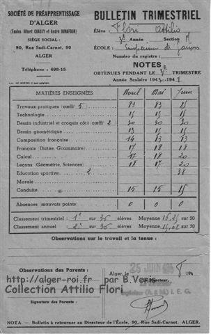 bulletin trimestriel