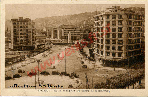 Le fameux rond-point place Général Sarrail. 