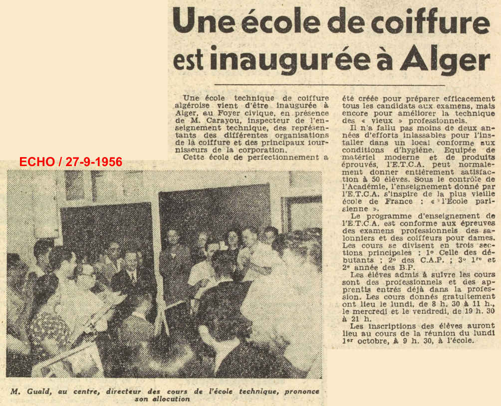 Une école de coiffure est inaugurée à Alger