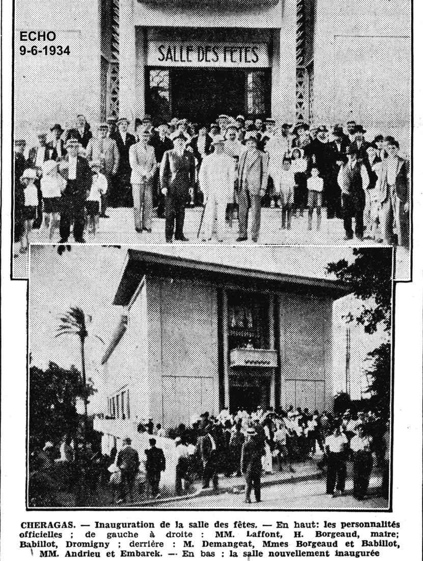 Inauguration de la salle des fêtes