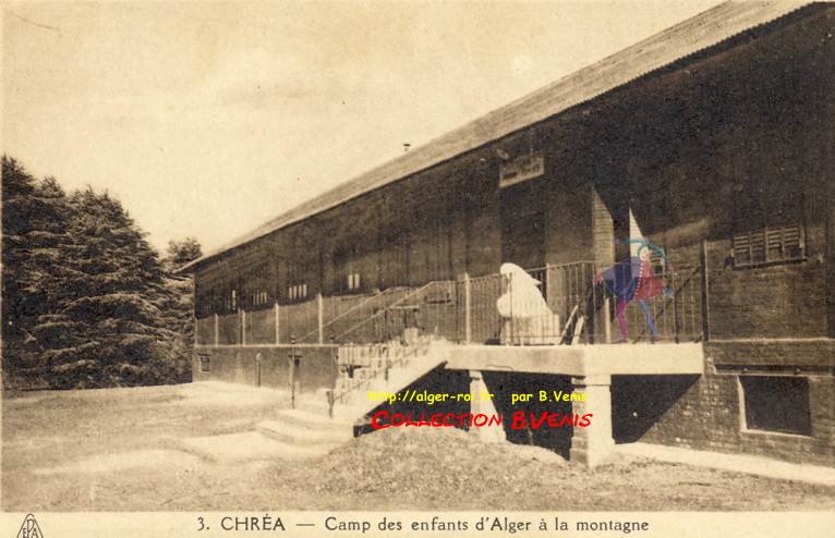 Camp des enfants d'Alger à la montagne