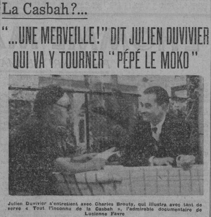 pepe le moko, avec julien duvivier et jean gabin