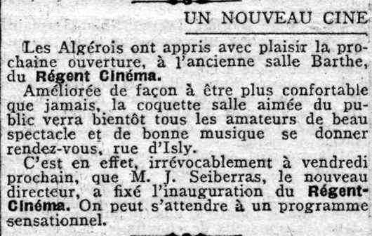 Un nouveau ciné