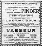 le vrai cirque pinder,1930,champ de manoeuvre