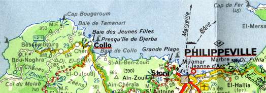 Collo sur la carte