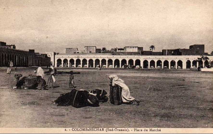 colomb-bechar,la place du marche