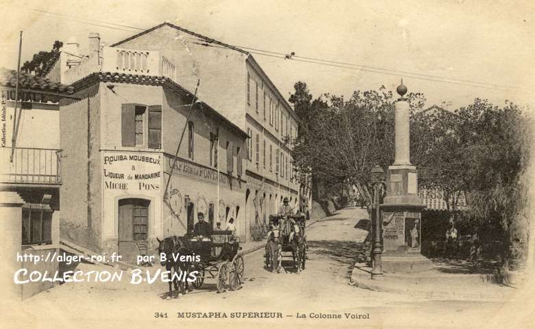 Alger : la colonne Voirol, la Redoute