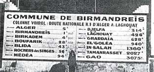 tableau de distances