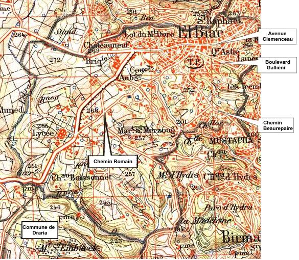 Le territoire communal de El-Biar