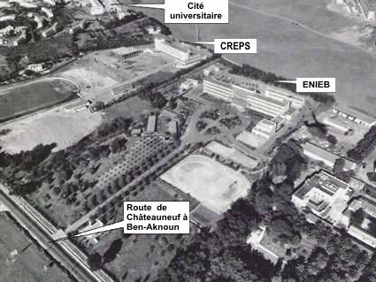 Vue aérienne et situation bâtiments