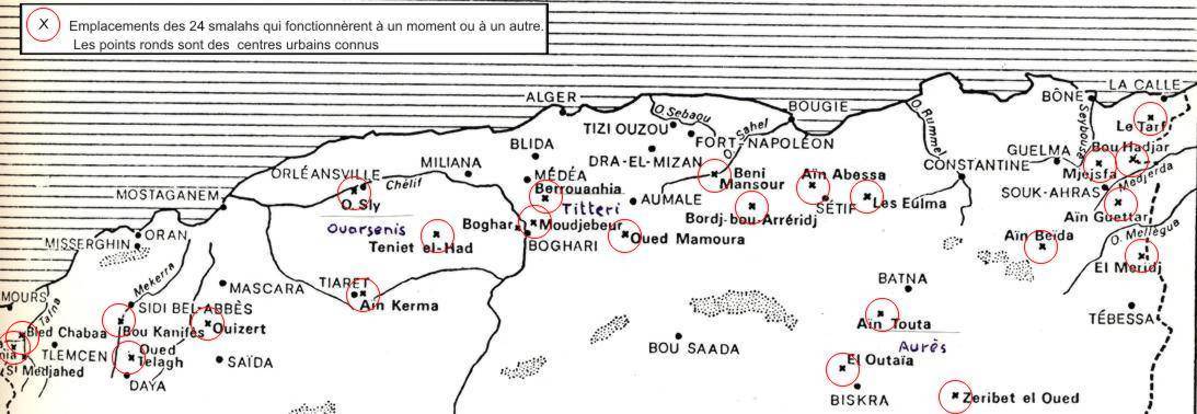 Les smalahs françaises installées sous l'Empire