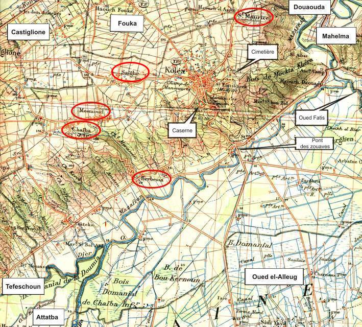 Le territoire communal de Koléa