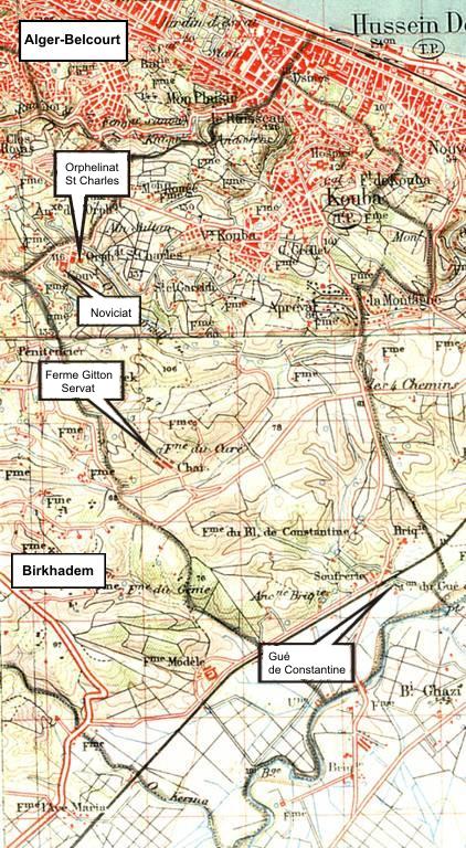 Le territoire communal de Kouba