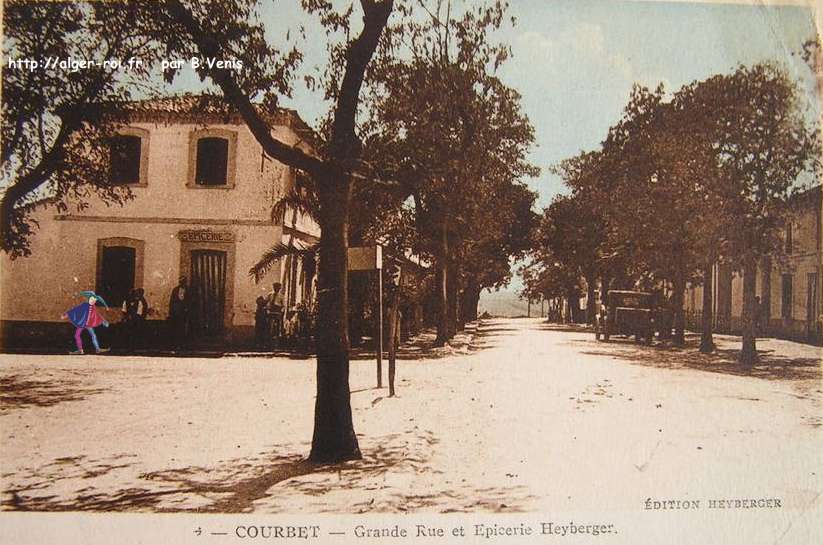 Grande rue et épicerie Heyberger, courbet