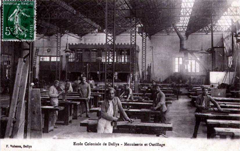 dellys,l'ecole coloniale,menuiserie et outillage