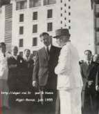 Inauguration de l'avenue du Corps expéditionnaire français par le maréchal Juin