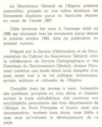 préface documents algeriens