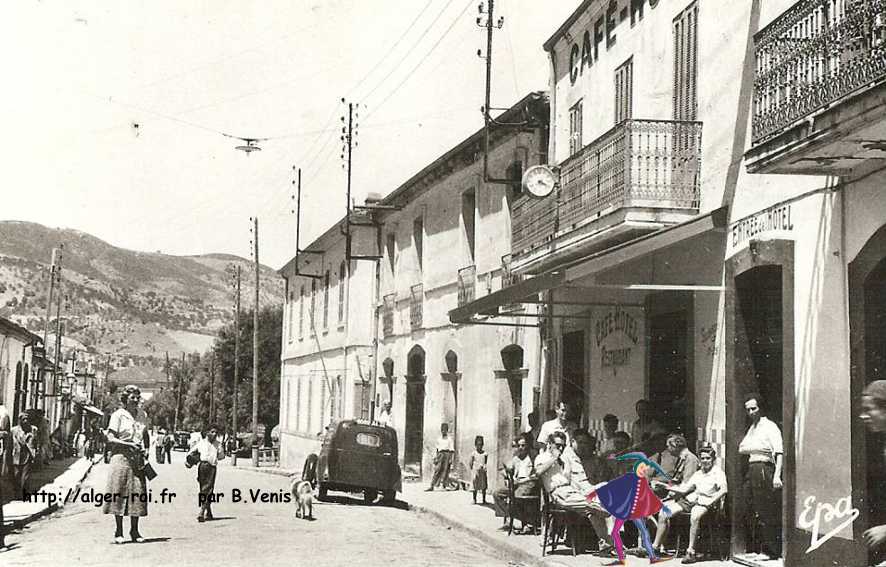 dra-el-mizan,rue principale et hotel du djurdjura