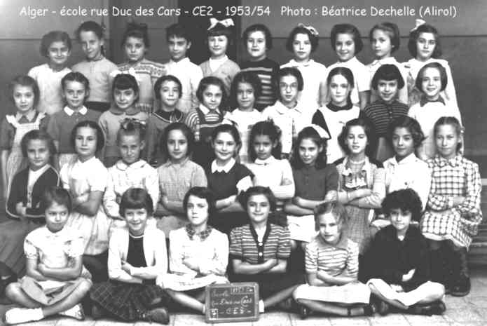 Cours élémentaire 2è année, 1953-1954