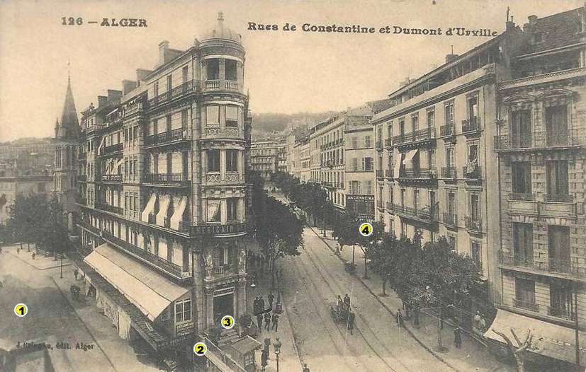 rue de Constantine et rue Dumont d'Urville