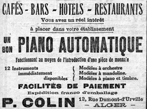 piano automatique avec pièce de monnaie et gramophone