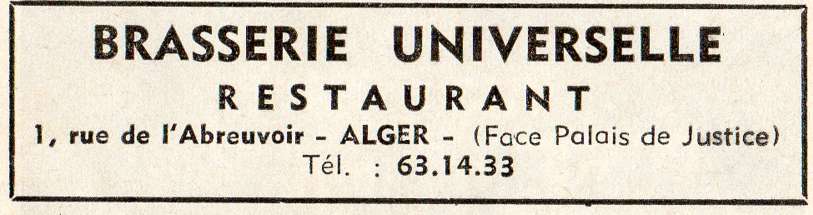 BRASSERIE UNIVERSELLE