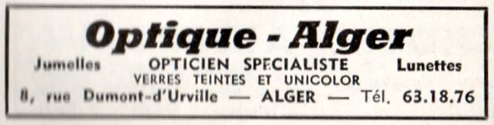 OPTIQUE-ALGER