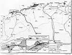 Carte de l'Algérie industrielle. Les trois zones d'implantation donnent lieu à des avantages déterminés, correspondant à un souci de décentralisaion. 