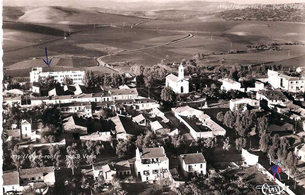 el-arrouch,arrouch,vue aerienne et groupe scolaire