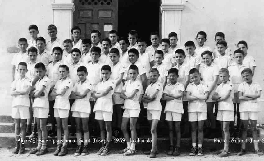 Pensionnat Saint Joseph, la chorale en 1959