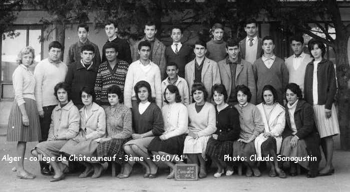 classe de 3ème, 1960-1961.