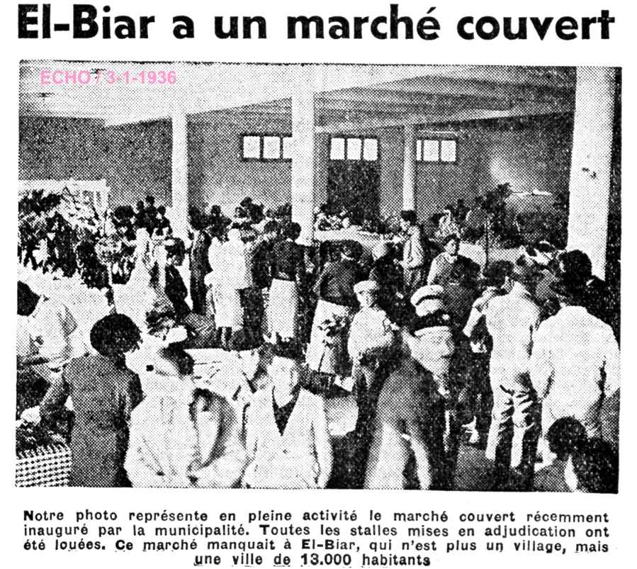 EL-BIAR a un marché couvert